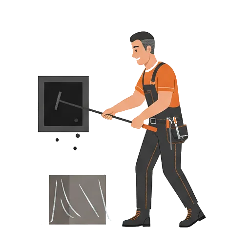 Illustration étape 3 : ramonage mécanique